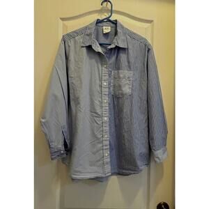 Gap Oversized Poplin Striped Shirt